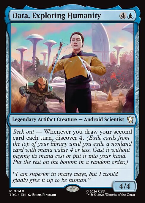 Data, Exploring Humanity