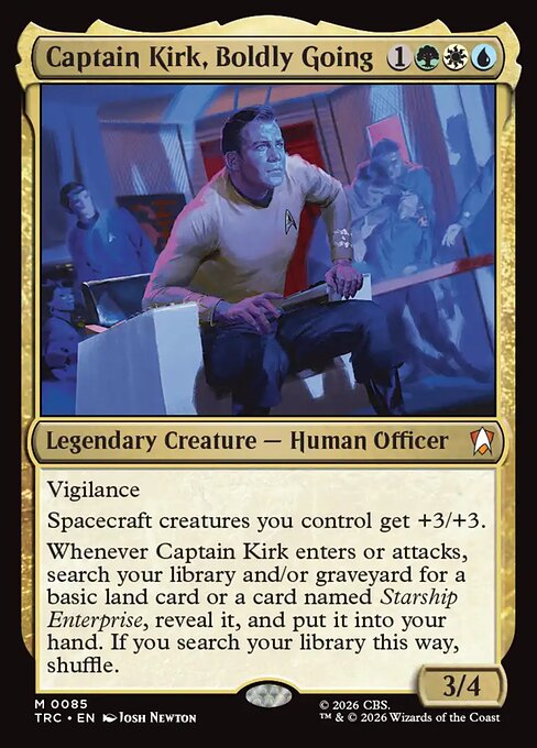 Captain Kirk, Boldly Going
